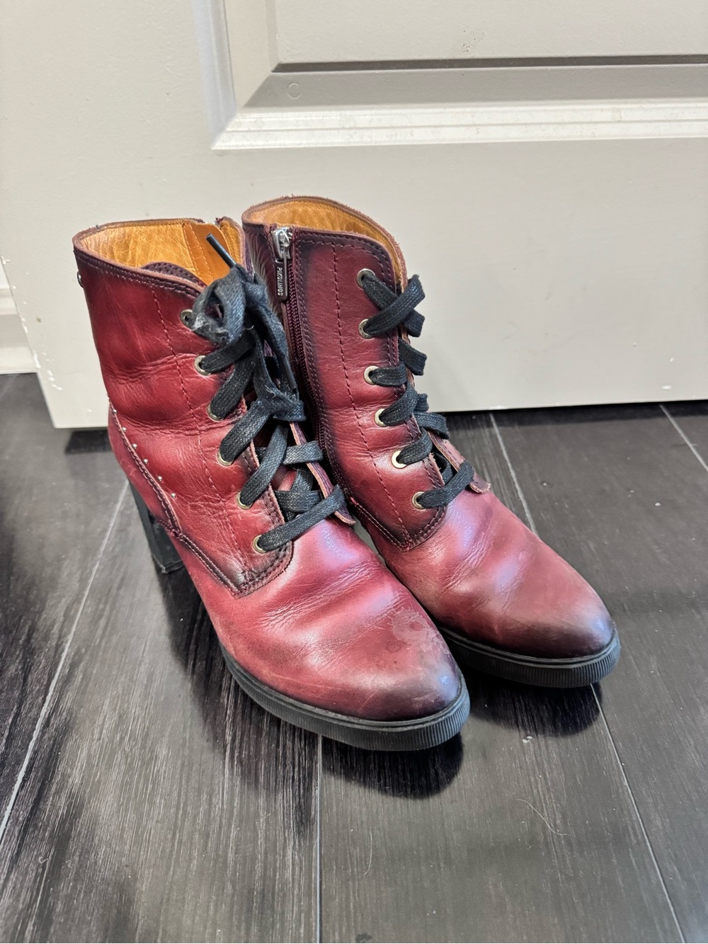 Women's Pikolinos Zip-Up Calfskin Ankle Boots